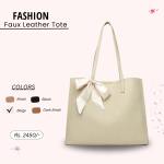 Fashion Faux Leather Tote - Image 3